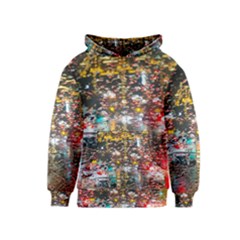 Water Droplets Kids  Pullover Hoodie