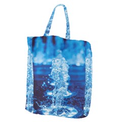 Water Blue Wallpaper Giant Grocery Tote by artworkshop