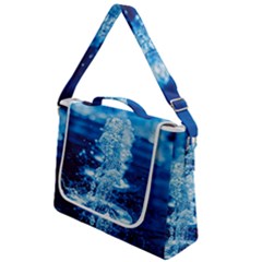 Water Blue Wallpaper Box Up Messenger Bag by artworkshop