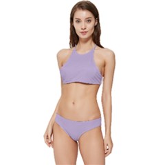 Crocus Petal Purple	 - 	banded Triangle Bikini Set by ColorfulSwimWear