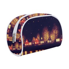 Night Houses River Bokeh Leaves Make Up Case (small) by Ravend