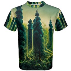 Ai Generated Soil Forest Crisis Nature Men s Cotton Tee