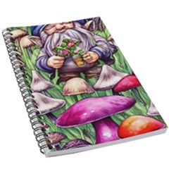 Sacred Mushroom Wizard Glamour 5 5  X 8 5  Notebook by GardenOfOphir