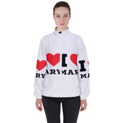 I Love Mary Women s High Neck Windbreaker by ilovewhateva