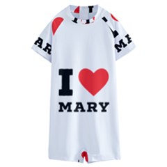I Love Mary Kids  Boyleg Half Suit Swimwear by ilovewhateva