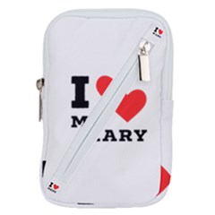 I Love Mary Belt Pouch Bag (small) by ilovewhateva