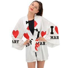 I Love Mary Long Sleeve Kimono by ilovewhateva