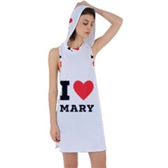 I Love Mary Racer Back Hoodie Dress
