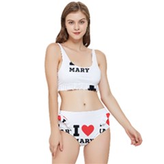 I Love Mary Frilly Bikini Set by ilovewhateva