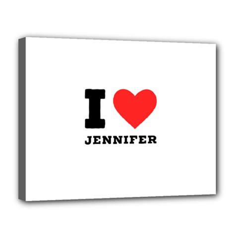 I Love Jennifer  Canvas 14  X 11  (stretched) by ilovewhateva