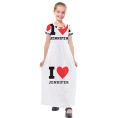 I Love Jennifer  Kids  Short Sleeve Maxi Dress by ilovewhateva