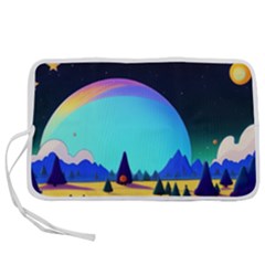 Ai Generated Trees Stars Planets Dreamlike Sun Pen Storage Case (s) by Ravend