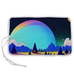 Ai Generated Trees Stars Planets Dreamlike Sun Pen Storage Case (m)