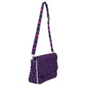 Geometric Pattern Retro Style Background Shoulder Bag with Back Zipper View1
