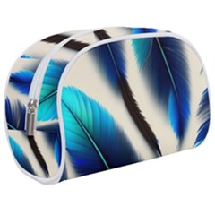 Feathers Pattern Design Blue Jay Texture Colors Make Up Case (medium) by Ravend