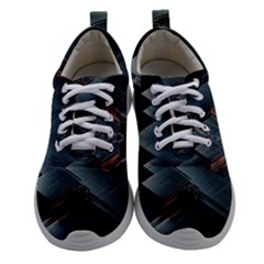 Background Pattern Geometric Glass Mirrors Women Athletic Shoes