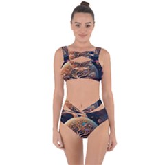 Trees Dream Art Intricate Patterns Digital Nature Bandaged Up Bikini Set 