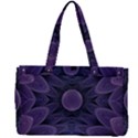 Gometric Shapes Geometric Pattern Purple Background Canvas Work Bag View2