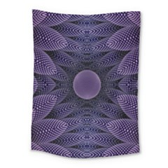 Gometric Shapes Geometric Pattern Purple Background Medium Tapestry by Ravend
