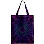 Geometric Shapes Geometric Pattern Flower Pattern Zipper Classic Tote Bag