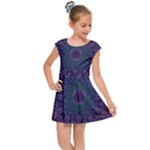 Geometric Shapes Geometric Pattern Flower Pattern Kids  Cap Sleeve Dress