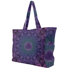 Geometric Shapes Geometric Pattern Flower Pattern Simple Shoulder Bag by Ravend