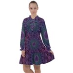 Geometric Shapes Geometric Pattern Flower Pattern All Frills Chiffon Dress