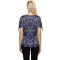 Kaleidoscope Geometric Pattern Geometric Shapes Bow Sleeve Button Up Top View4