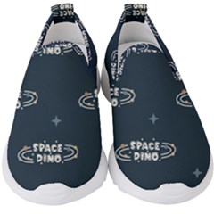 Space Dino Art Pattern Design Wallpaper Background Kids  Slip On Sneakers by Ravend