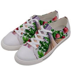 Conjuring Charm Of The Mushrooms Women s Low Top Canvas Sneakers by GardenOfOphir