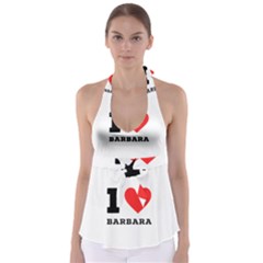 I Love Barbara Babydoll Tankini Top