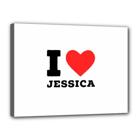 I Love Jessica Canvas 16  X 12  (stretched) by ilovewhateva