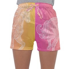 Unicorm Orange And Pink Sleepwear Shorts by lifestyleshopee