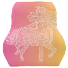 Unicorm Orange And Pink Car Seat Back Cushion  by lifestyleshopee