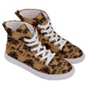 Ai Generated Camels Palm Trees Pattern Men s Hi-Top Skate Sneakers View3