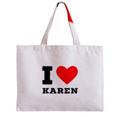 I Love Karen Zipper Mini Tote Bag