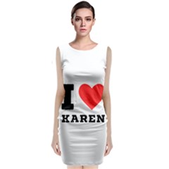 I Love Karen Sleeveless Velvet Midi Dress by ilovewhateva