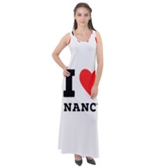 I Love Nancy Sleeveless Velour Maxi Dress by ilovewhateva