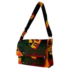 Counting Coup Full Print Messenger Bag (m) by MRNStudios
