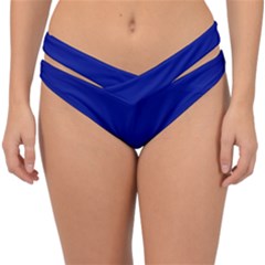 Phalo Blue	 - 	double Strap Halter Bikini Bottoms by ColorfulSwimWear