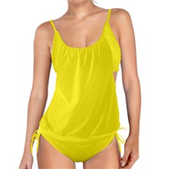 Aureolin Yellow	 - 	tankini Set by ColorfulSwimWear