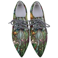 Craft Mushroom Pointed Oxford Shoes by GardenOfOphir