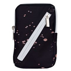 Abstract Rose Gold Glitter Background Belt Pouch Bag (small)