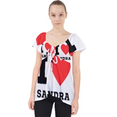 I Love Sandra Lace Front Dolly Top by ilovewhateva