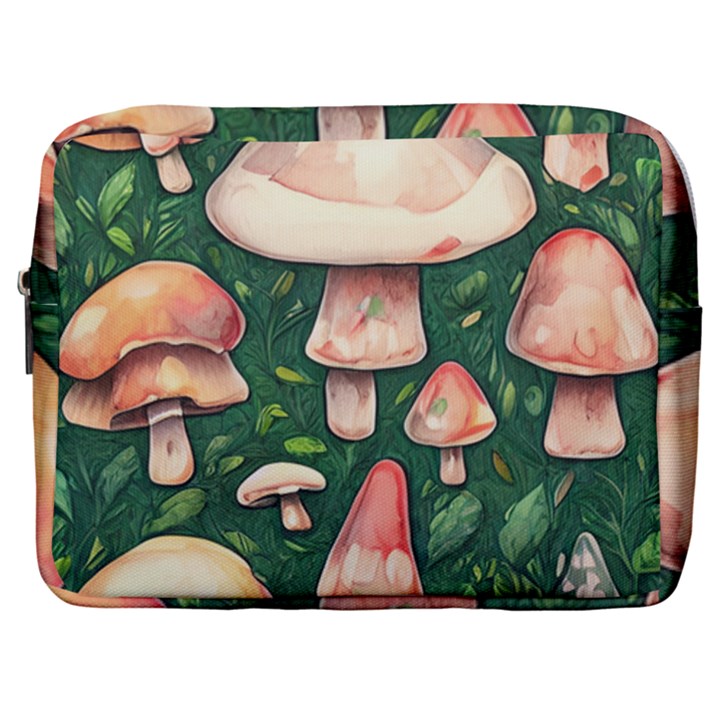 Fantasy Farmcore Farm Mushroom Make Up Pouch (Large)