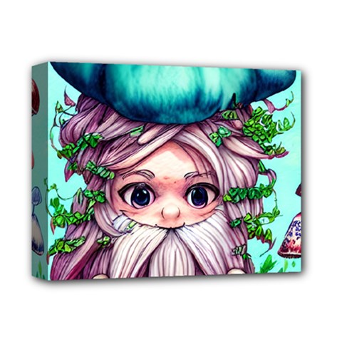 Witchy Forest Mushrooms Deluxe Canvas 14  X 11  (stretched) by GardenOfOphir