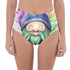 Enchanted Mushroom Forest Fairycore Reversible High-waist Bikini Bottoms by GardenOfOphir