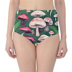 Foraging In The Mushroom Zone Classic High-waist Bikini Bottoms by GardenOfOphir