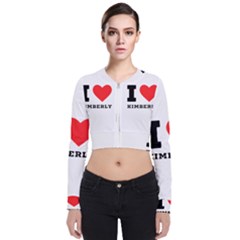 I Love Kimberly Long Sleeve Zip Up Bomber Jacket by ilovewhateva