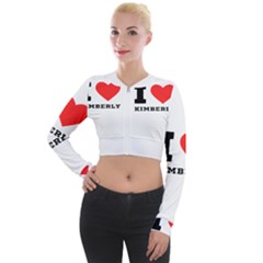 I Love Kimberly Long Sleeve Cropped Velvet Jacket by ilovewhateva